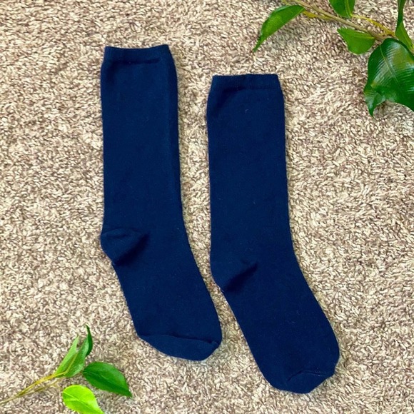 Lands' End Other - Kids Socks Navy Blue Land's End Youth Girls Boys Unisex Junior Stretch Comfy